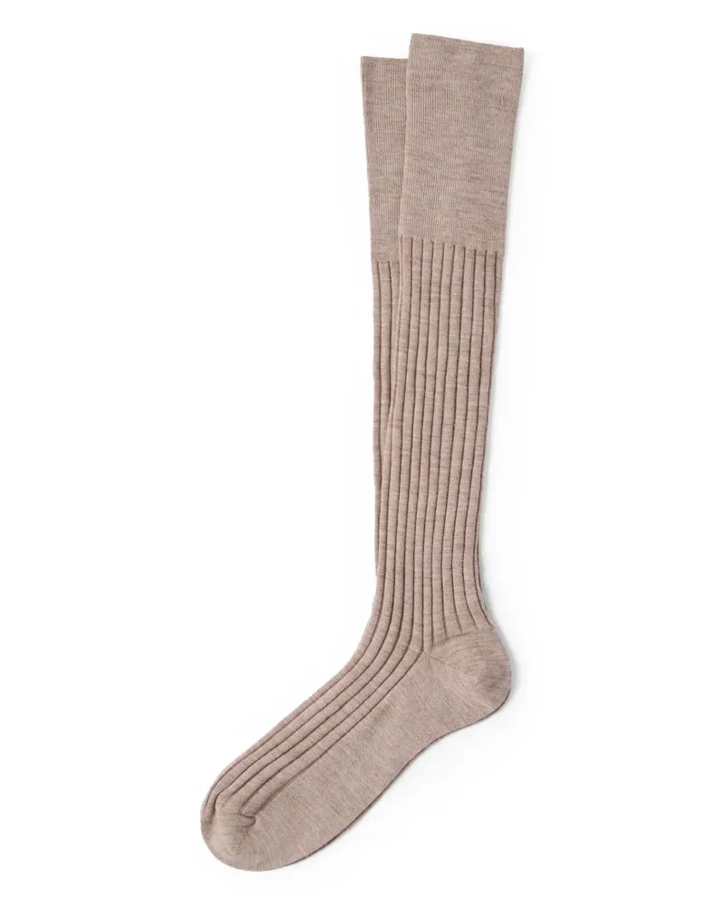 Brunello Cucinelli Gerippte Socken - Nude Nude
