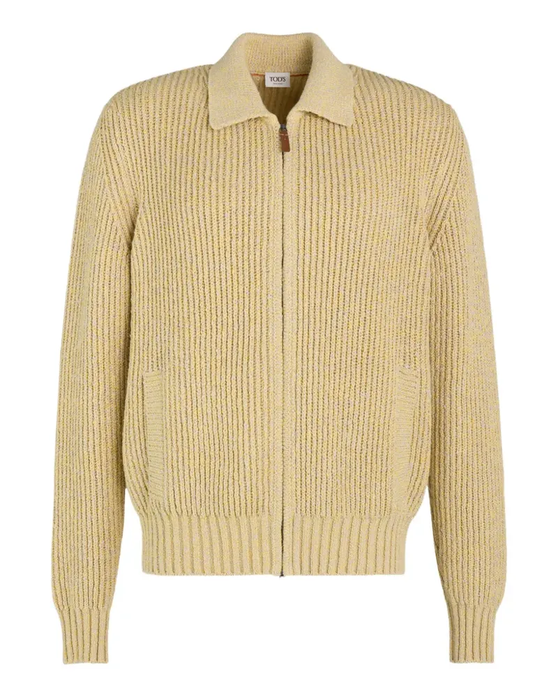 TOD'S Cardigan aus Mouliné-Baumwolle - Gelb Gelb