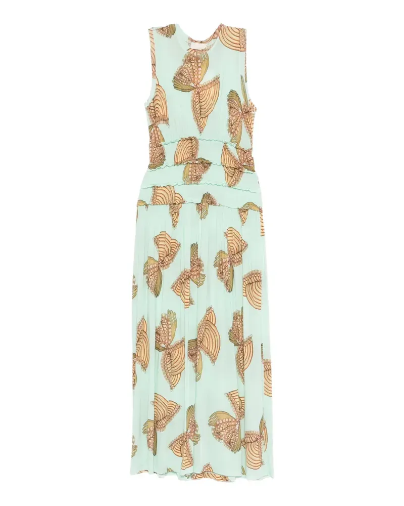 Ulla Johnson Kamaria butterfly-print maxi dress - Grün Grün