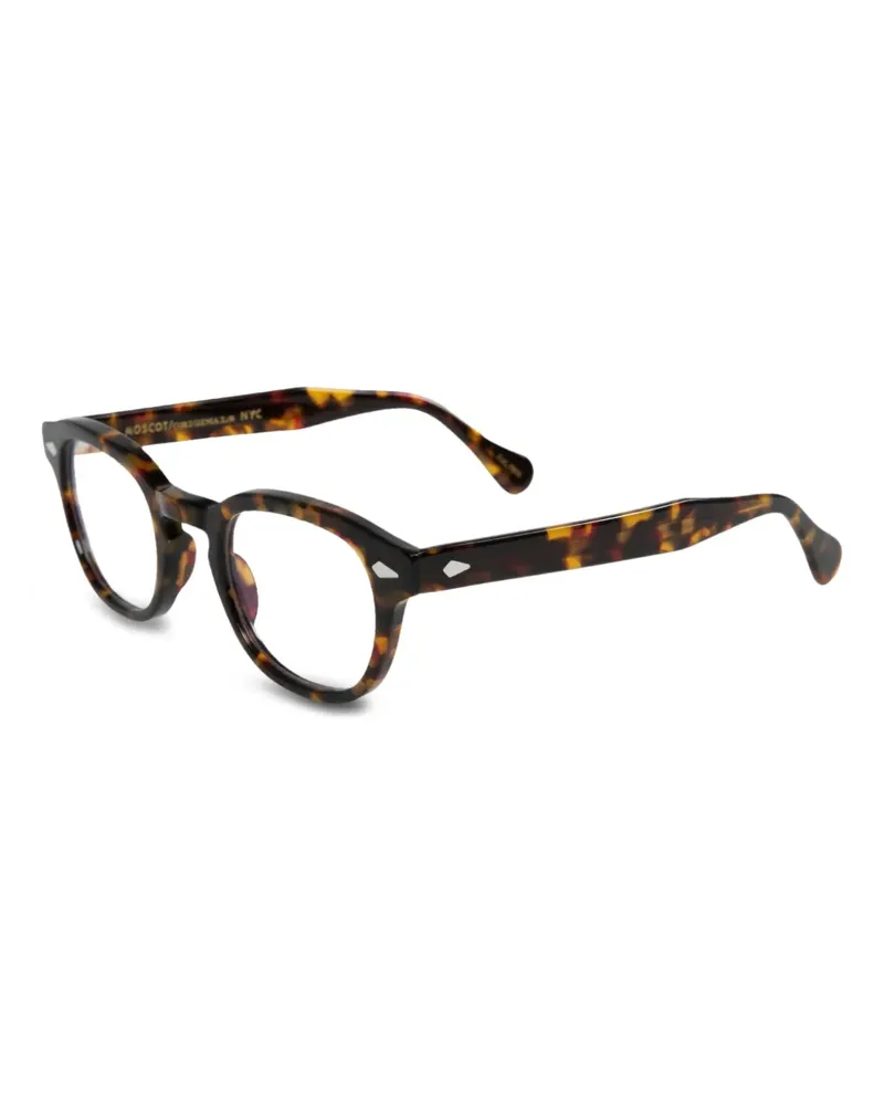 MOSCOT Brille mit eckigem Gestell - Braun Braun