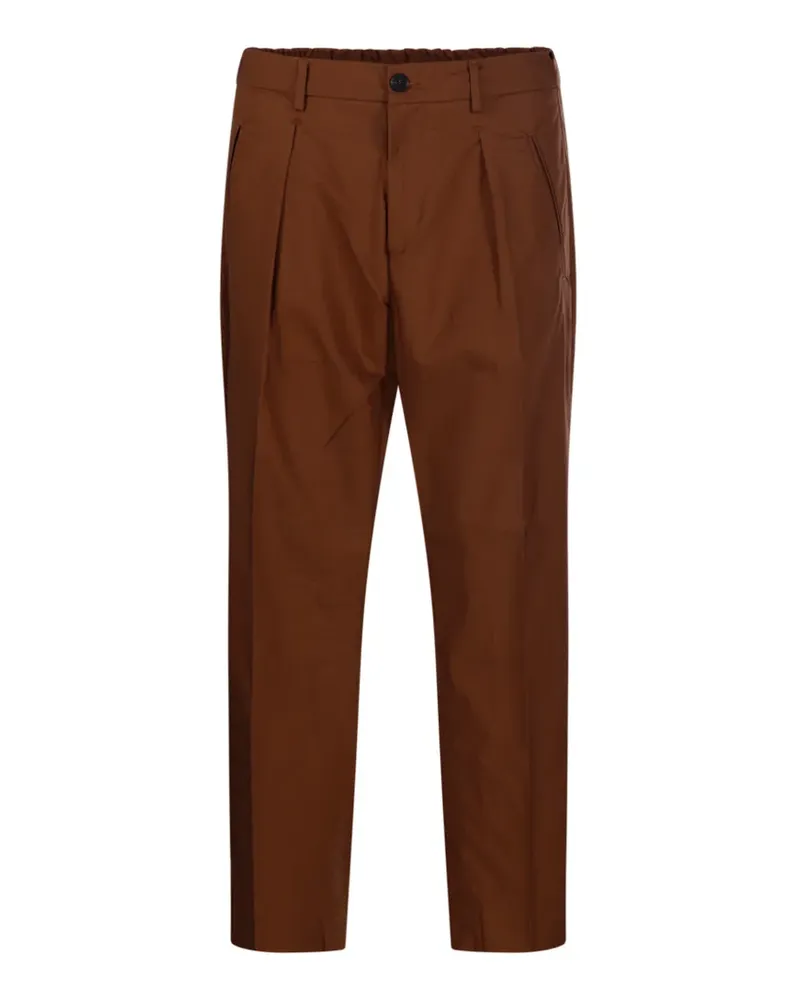 Entre Amis pleated trousers - Braun Braun
