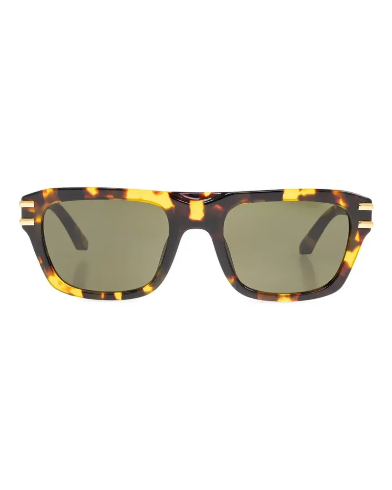 Dolce & Gabbana Sonnenbrille mit DG-Schild - Braun Braun