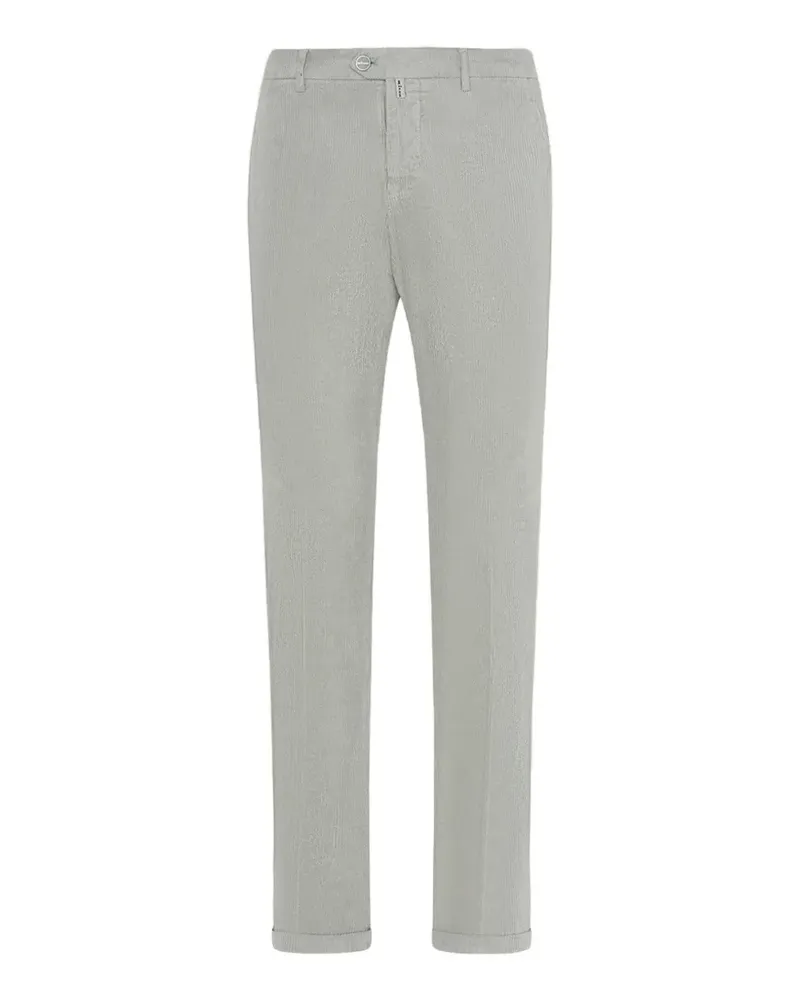 Kiton Tailoring-Hose mit Gürtelschlaufen und Logo-Patch - Grau Grau