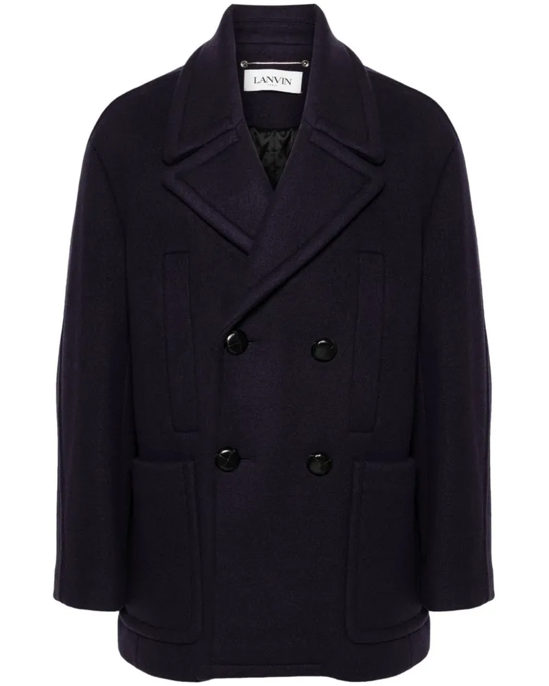 Lanvin Doppelreihiger Mantel - Blau Blau