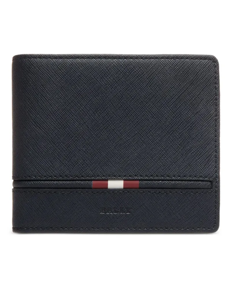 Bally Portemonnaie mit geprägtem Lederband - Blau Blau