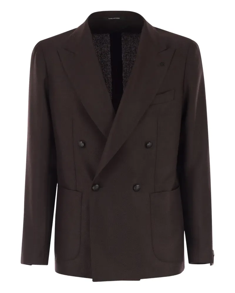 Tagliatore Doppelreihiges Sakko - Braun Braun