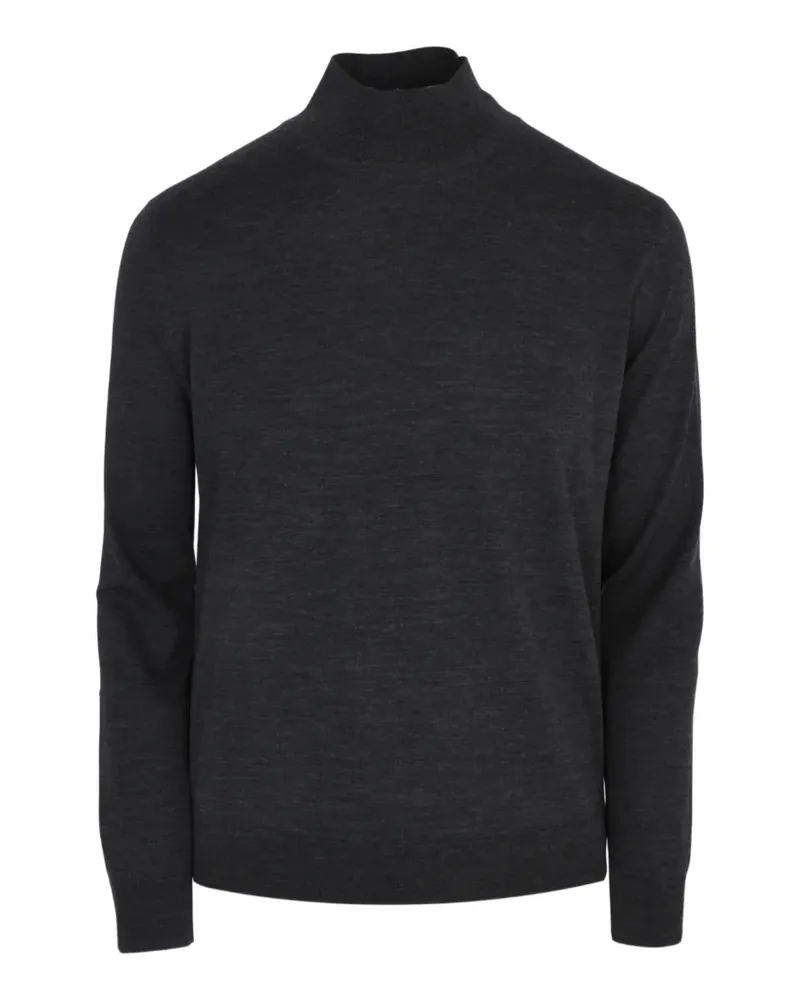 Luciano Barbera high-neck fine-knit sweater - Grau Grau