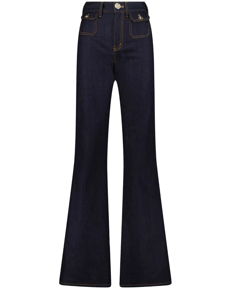 Giambattista Valli Ausgestellte Jeans - Blau Blau