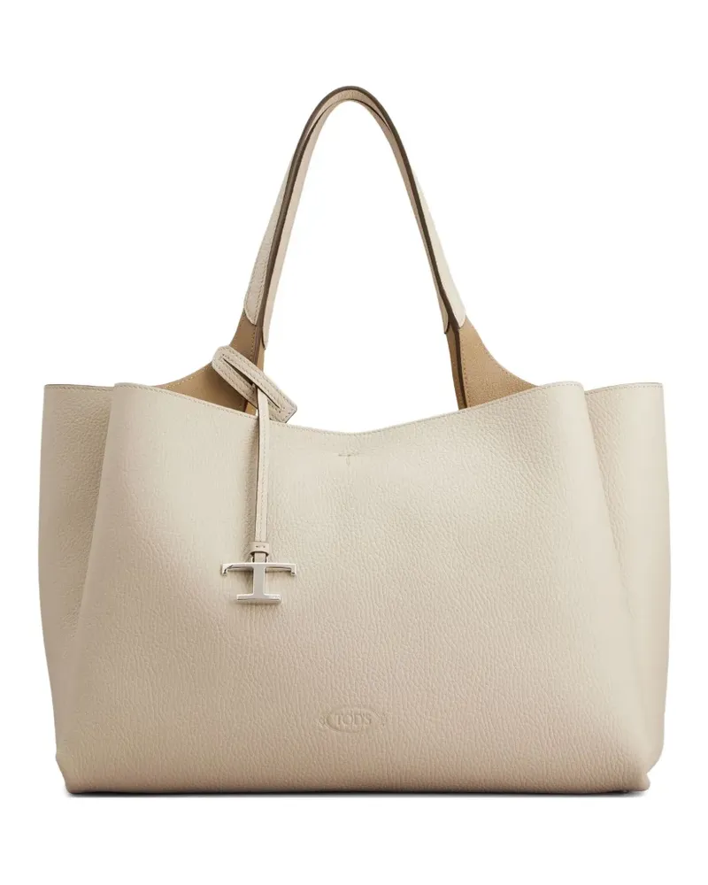 TOD'S Strukturierte Handtasche - Weiß Weiß