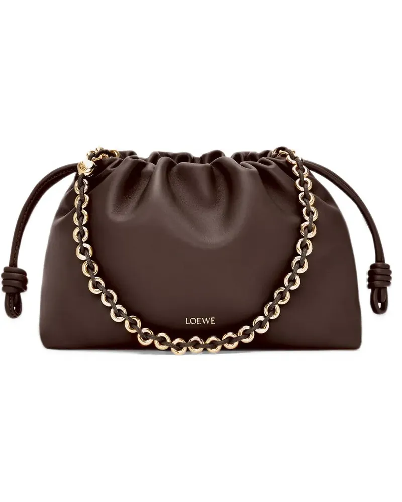 Loewe Mittelgroßes Flamenco Portemonnaie aus weichem Nappalammleder - Braun Braun