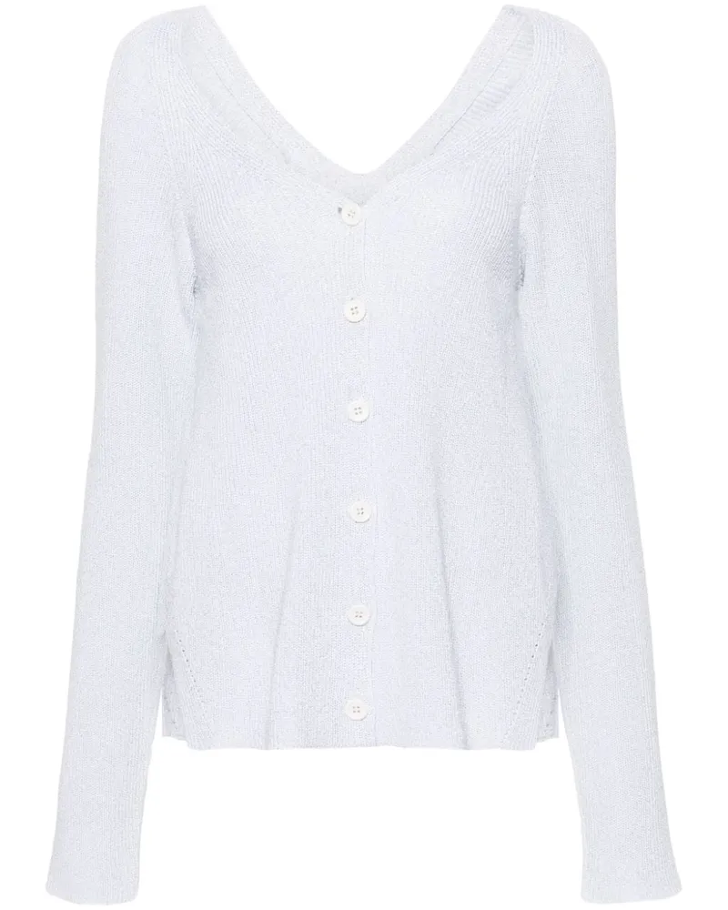 Fabiana Filippi Cardigan mit Lurex-Detail - Weiß Weiß