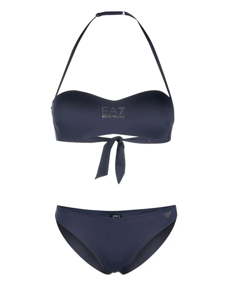EA7 Bikini mit Logo-Detail - Blau Blau