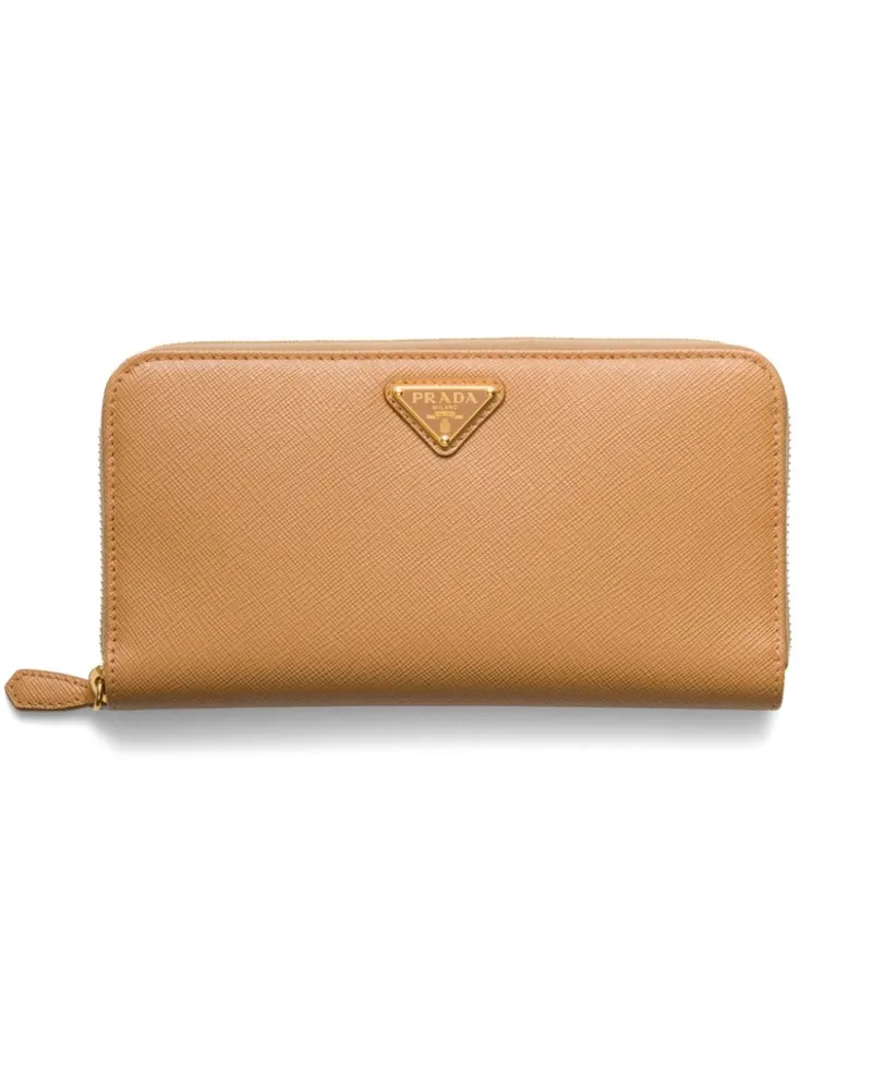 Prada Großes Saffiano-Portemonnaie - Nude Nude
