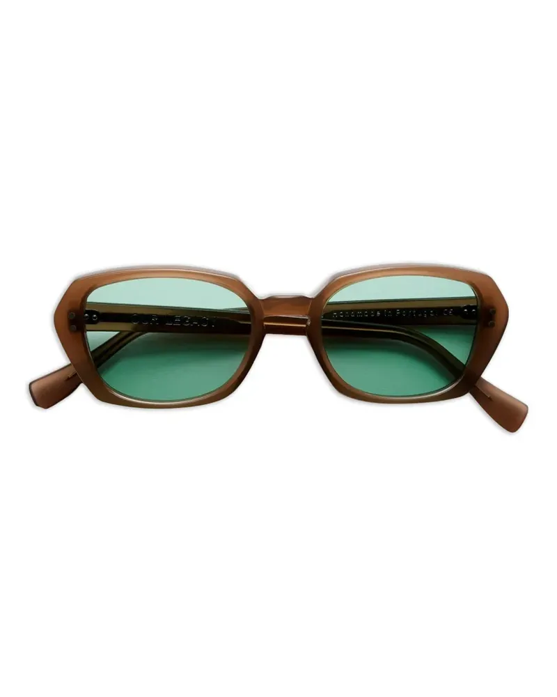 Our Legacy Earth Sonnenbrille mit geometrischem Gestell - Braun Braun