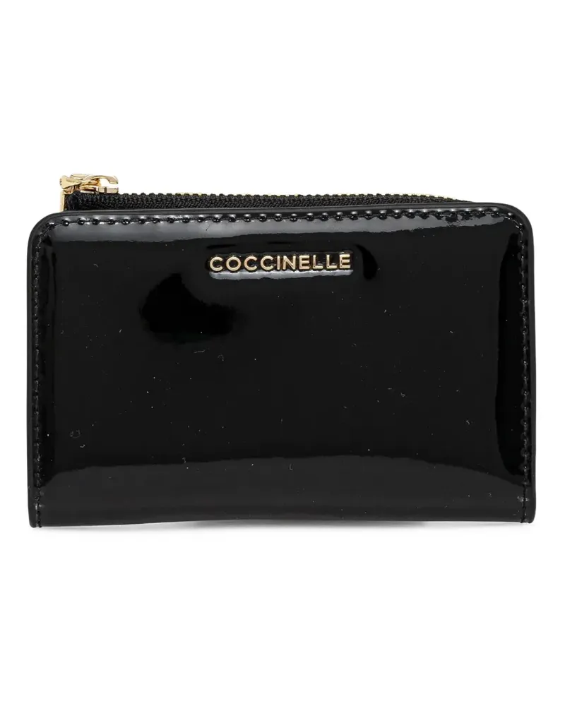 Coccinelle Portemonnaie mit Logo - Schwarz Schwarz