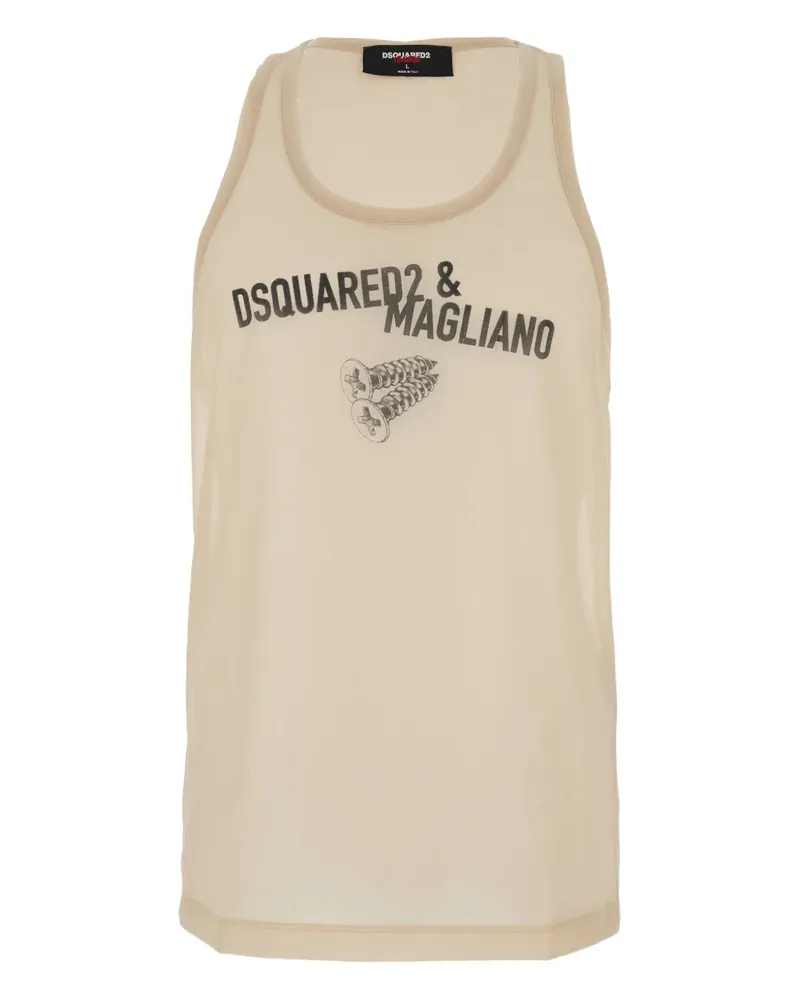 Dsquared2 x Magliano sleeveless top - Nude Nude