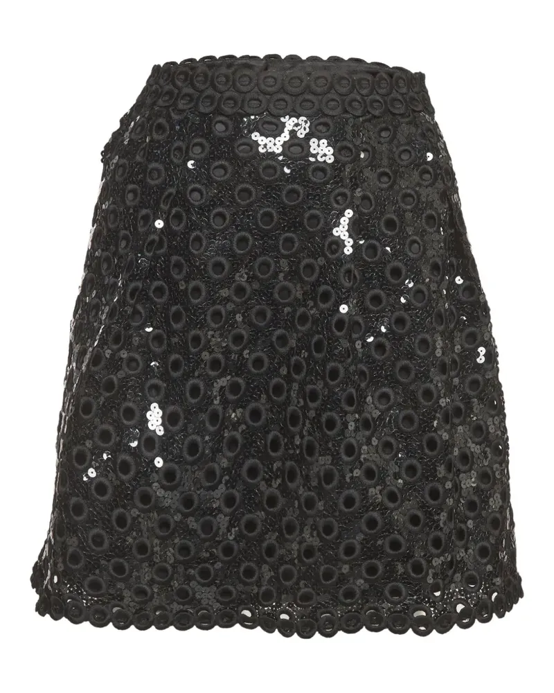 Marc Jacobs Minirock aus Spitze mit Paillettenverzierung - Schwarz Schwarz
