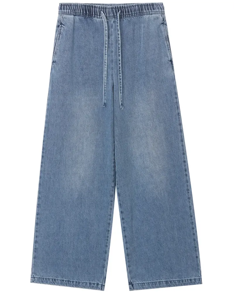 b+ab Jeans mit weitem Bein - Blau Blau
