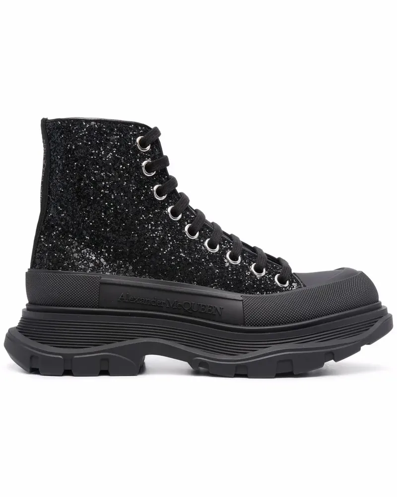 Alexander McQueen Tread Slick Stiefeletten - Schwarz Schwarz