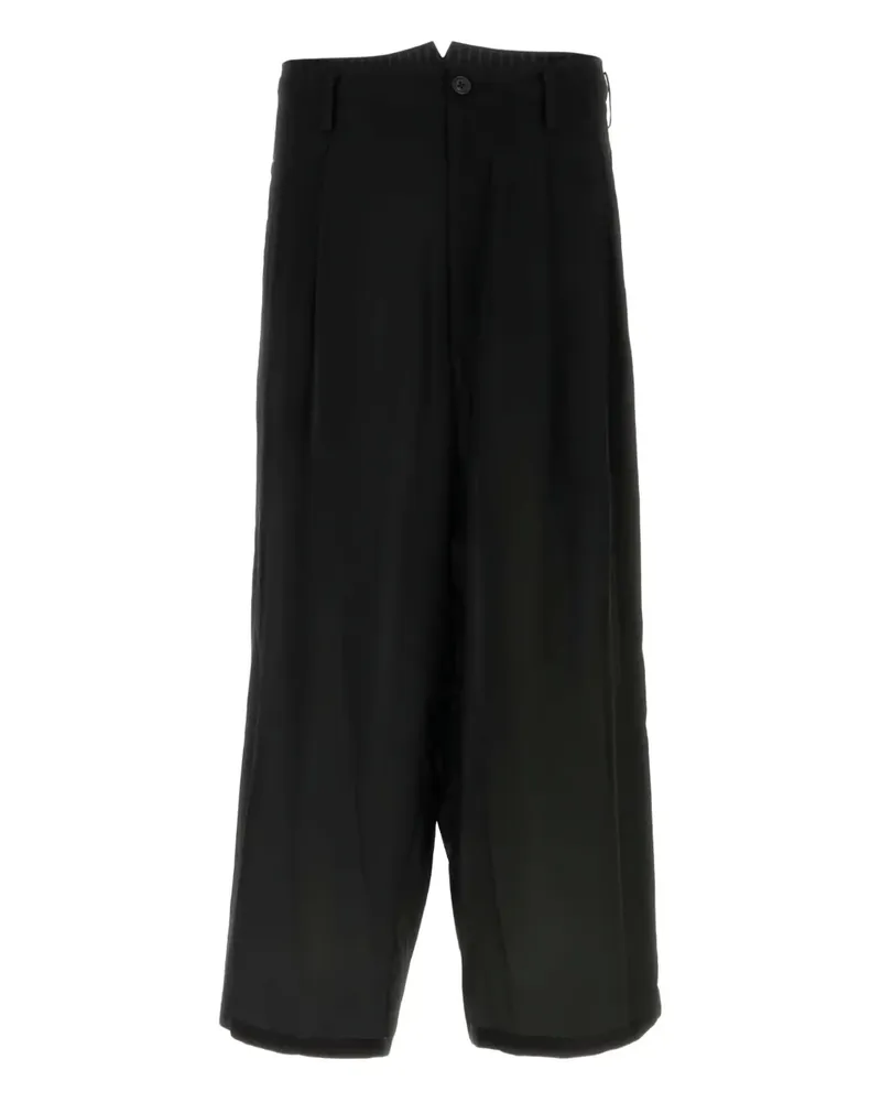 Yohji Yamamoto Hose aus Seide - Schwarz Schwarz