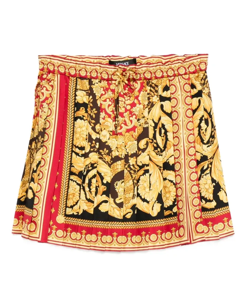 Versace Minirock mit Barocco-Print - Schwarz Schwarz