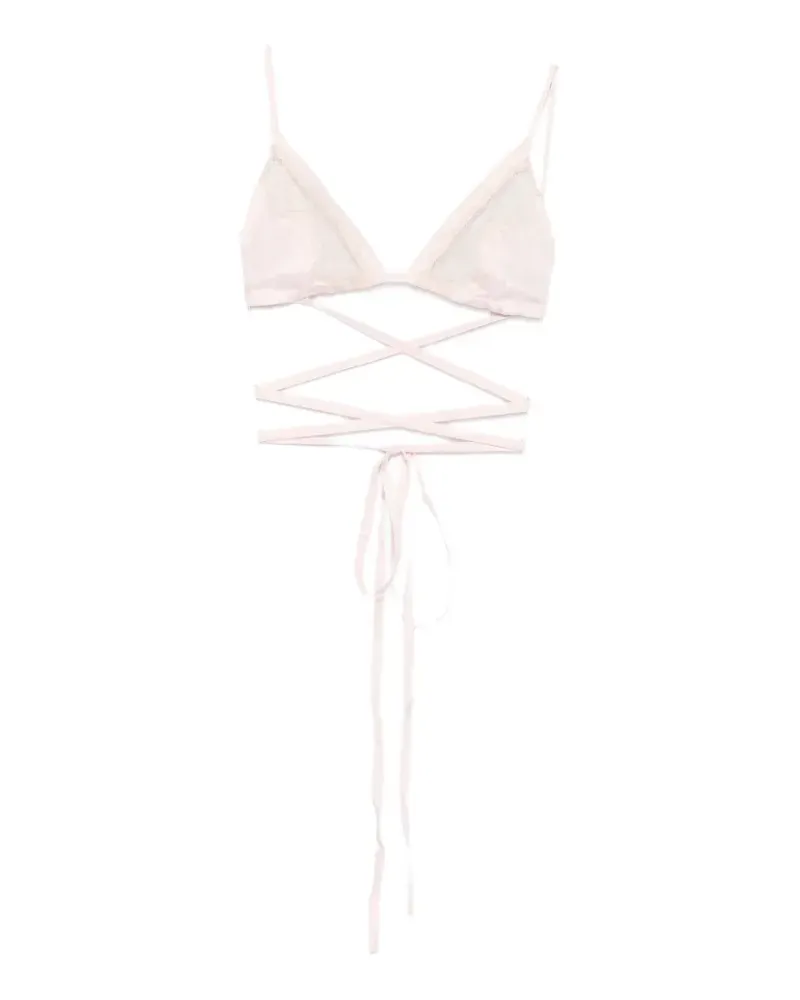 Jejia Anna lace-panel bra - Rosa Rosa