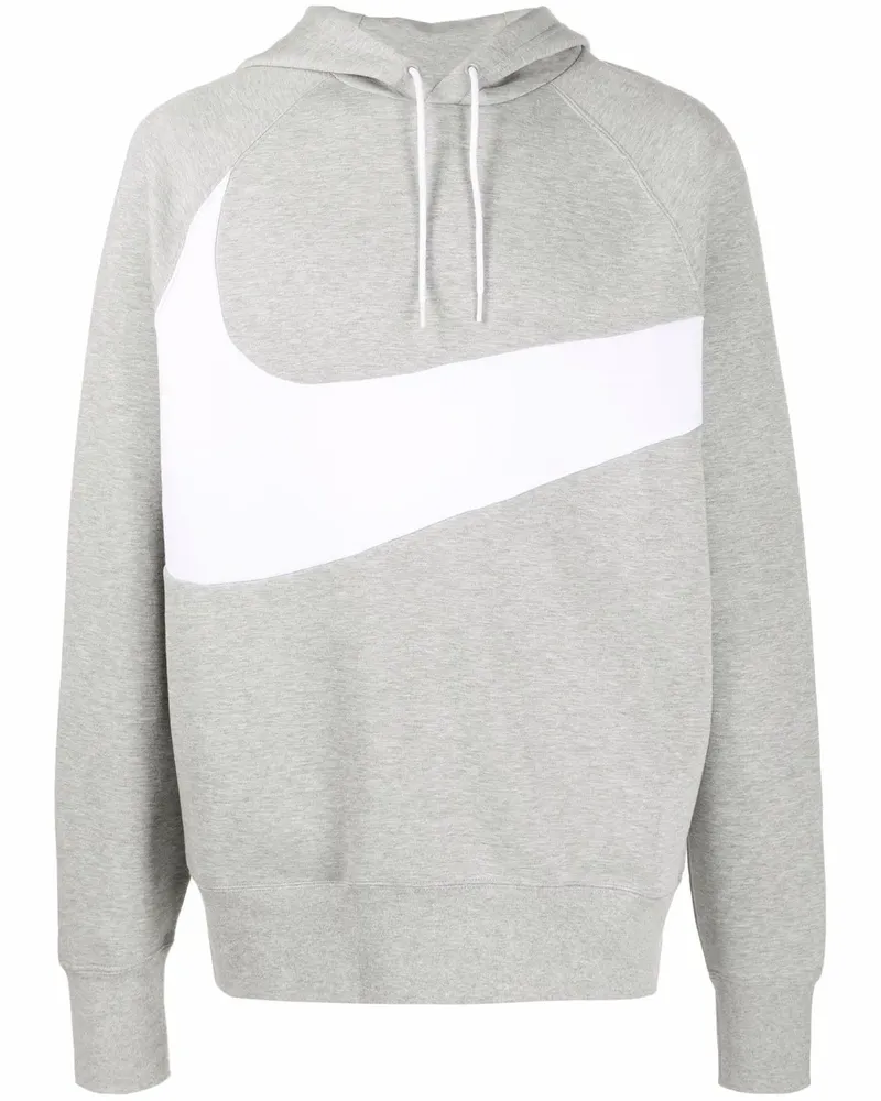 Nike Hoodie mit Big Swoosh-Print - Grau Grau