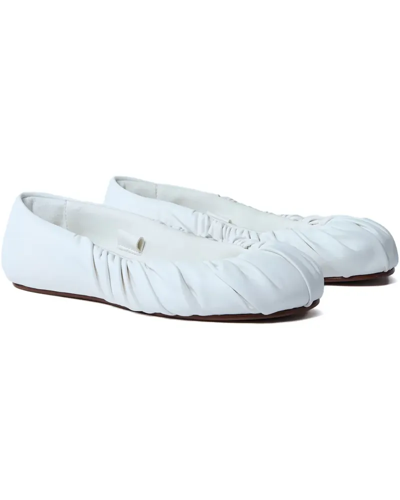 YUME YUME Ballerinas aus Faux-Leder - Weiß Weiß