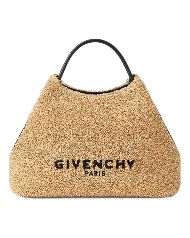 Givenchy Nano Facet Tote Bag aus Bast - Nude Nude