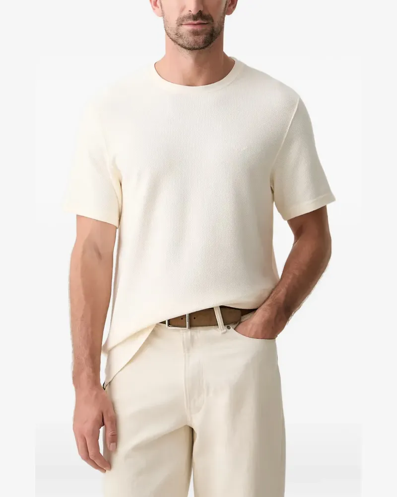 Barbour textured-knit T-shirt - Weiß Weiß