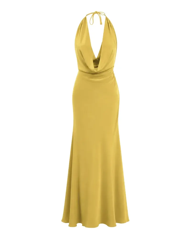 ACTUALEE cowl-neck maxi dress - Gelb Gelb