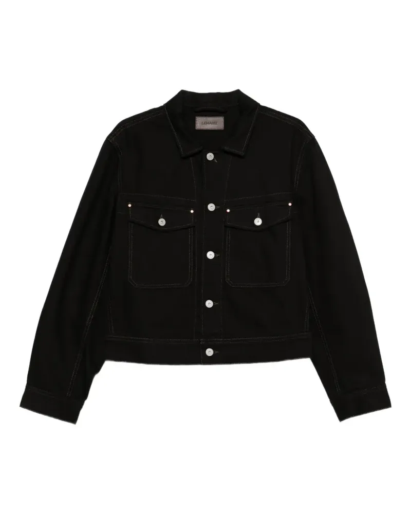 Christophe Lemaire heavy denim trucker jacket - Schwarz Schwarz
