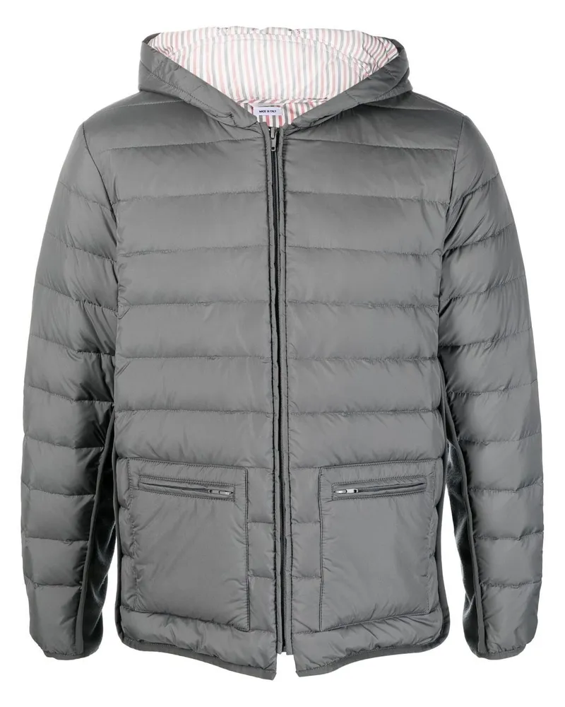 Thom Browne Gefütterte Jacke mit Reißverschluss - Grau Grau