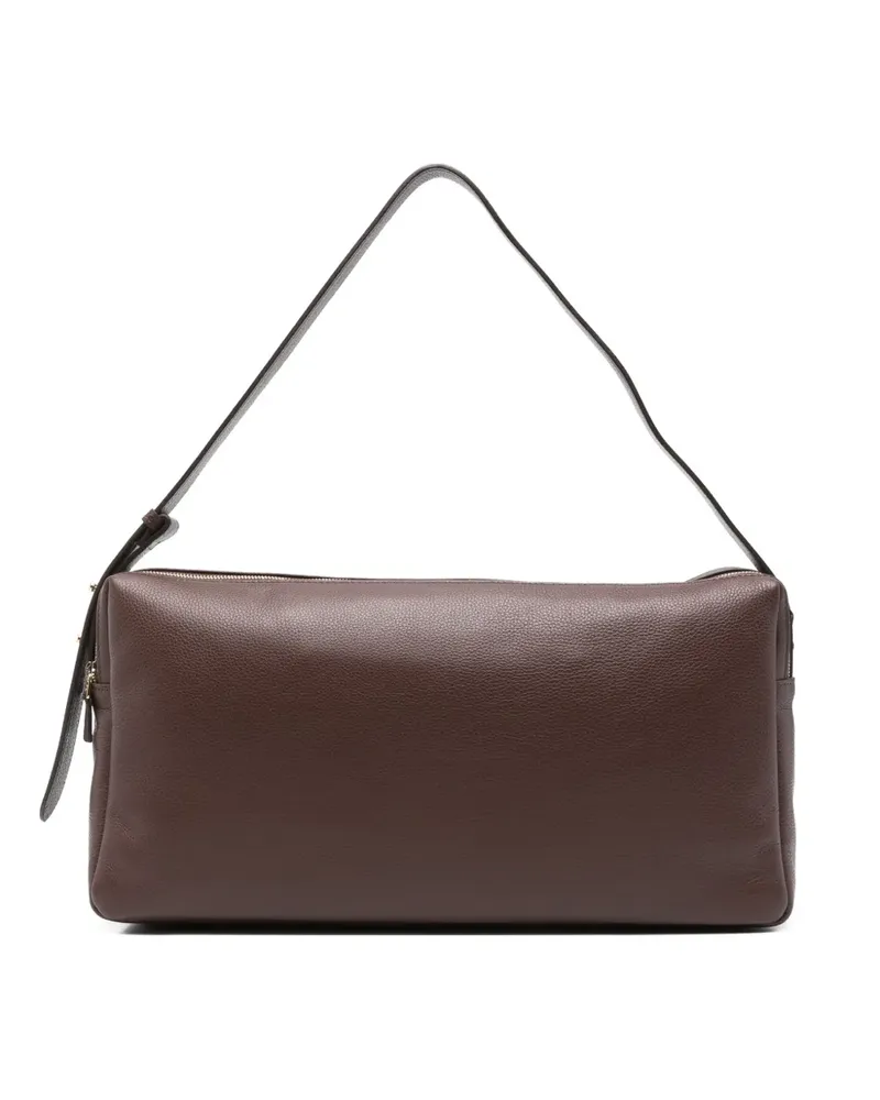 Elleme Große Trousse Schultertasche mit Reißverschluss - Braun Braun