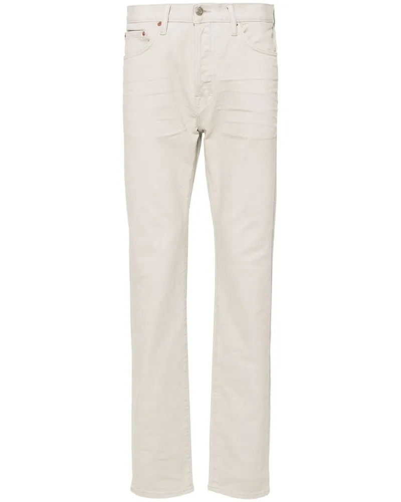 Tom Ford Halbhohe Slim-Fit-Jeans - Nude Nude