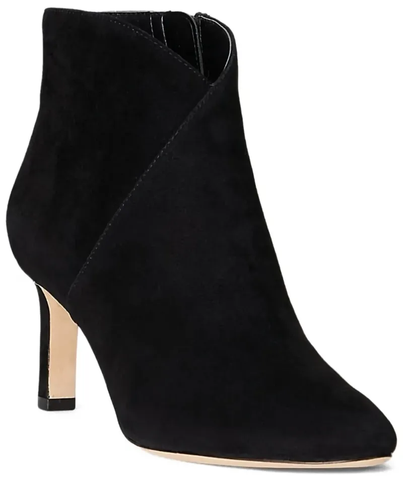 Ralph Lauren Wildlederstiefel mit Reißverschluss 70mm - Schwarz Schwarz