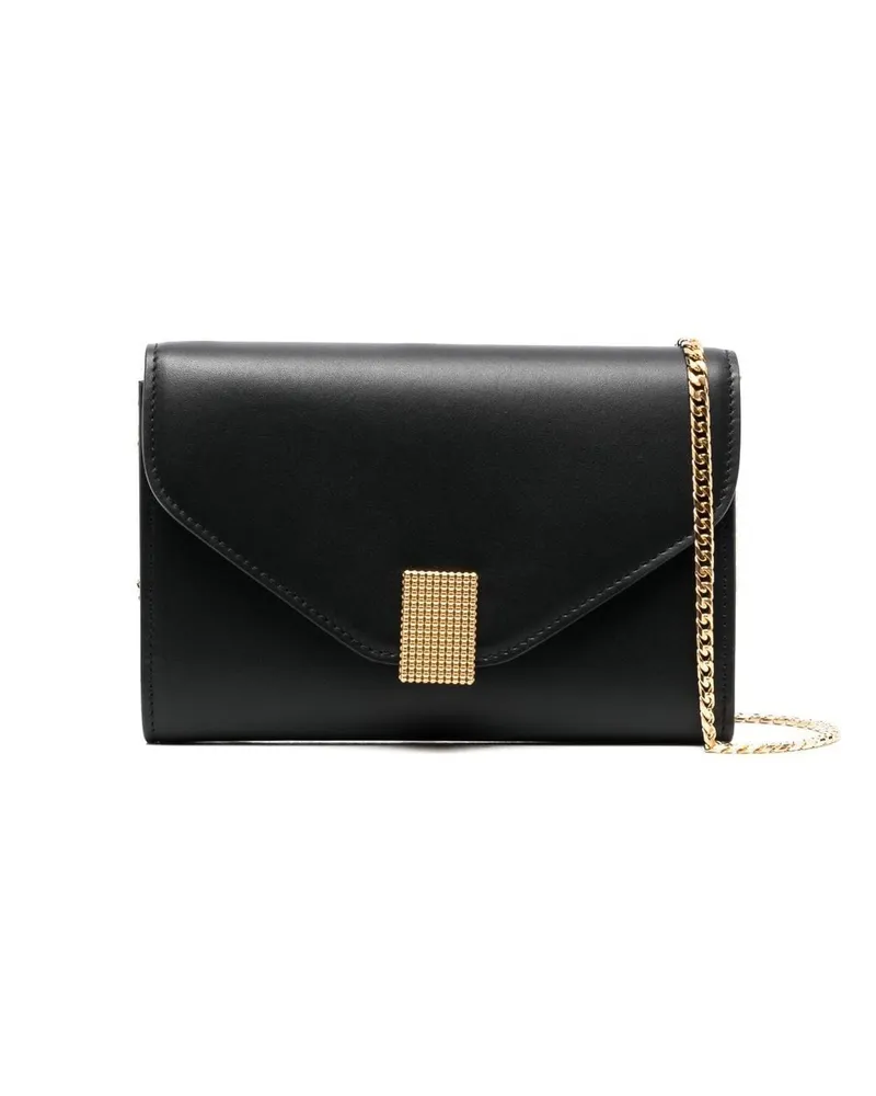 Lanvin Handtasche mit Glanzoptik - Schwarz Schwarz