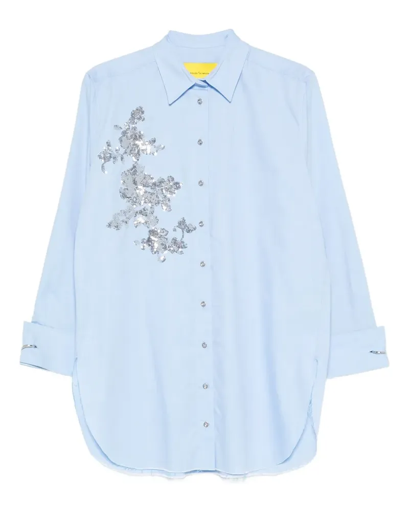 Marques ' Almeida sequin-embroidered shirt - Schwarz Schwarz