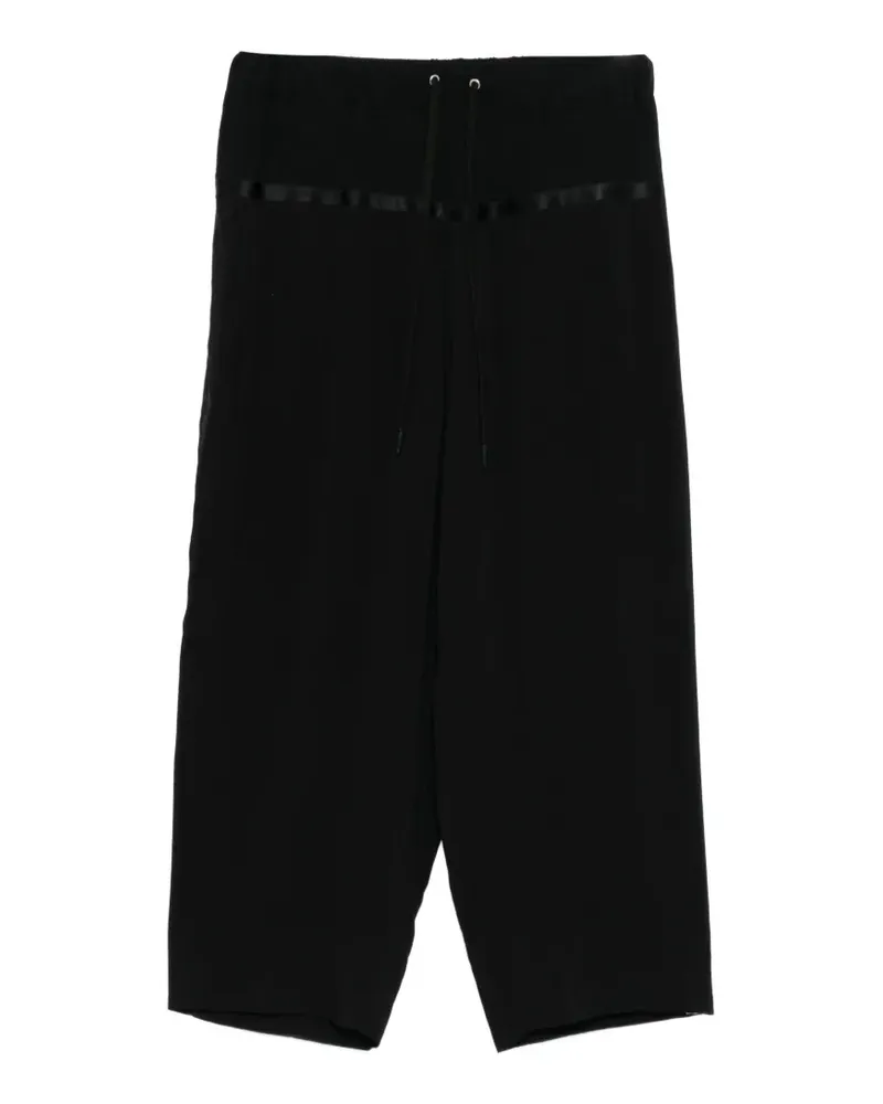 Undercover ribbon cropped trousers - Schwarz Schwarz