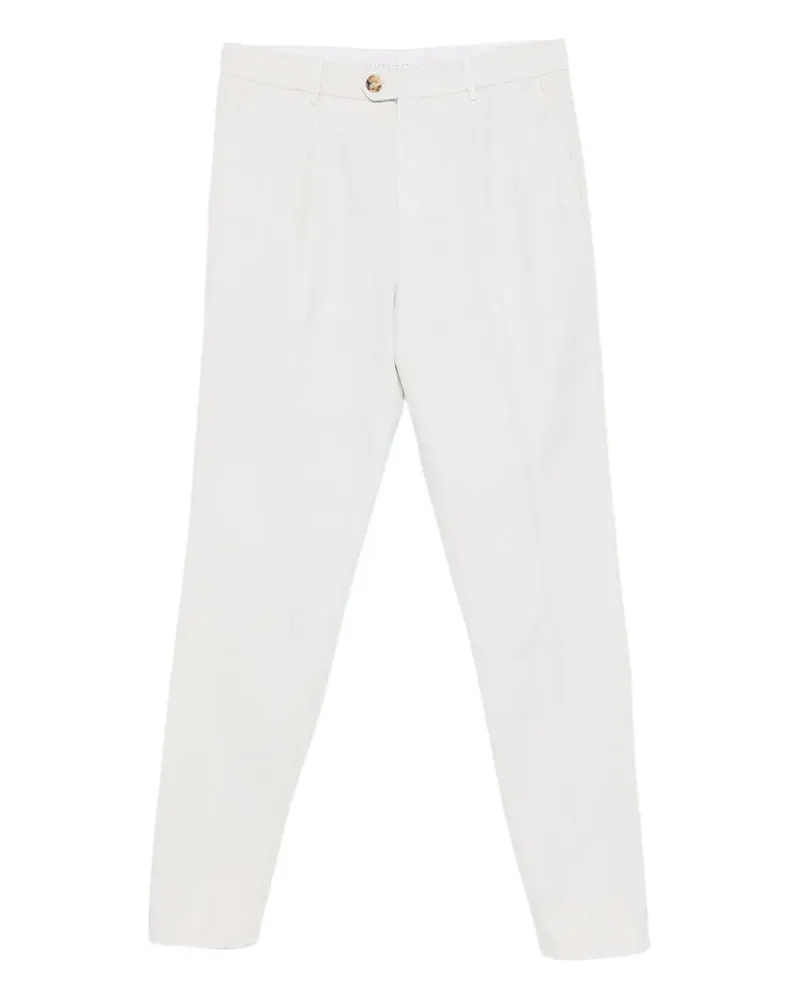 Brunello Cucinelli Plissierte Hose - Weiß Weiß