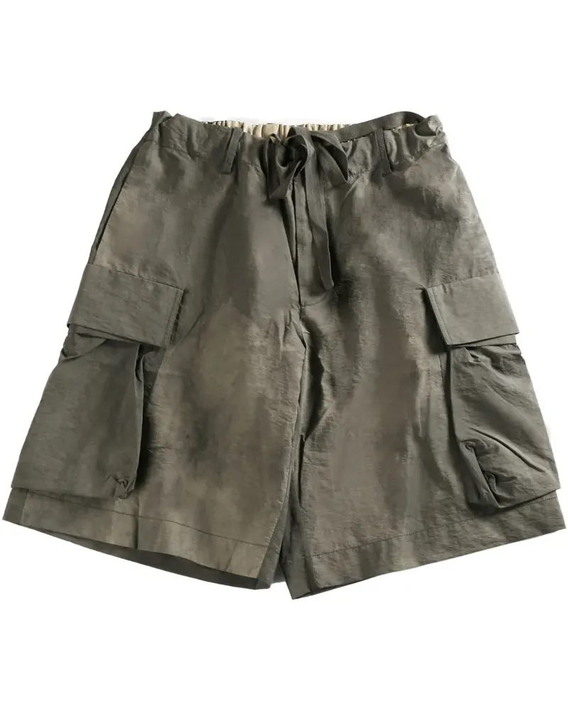 Uma Wang faded-effect cargo shorts - Grau Grau