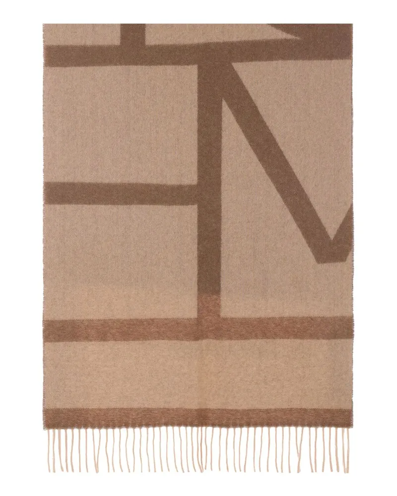 Totême Schal mit Monogramm - Braun Braun