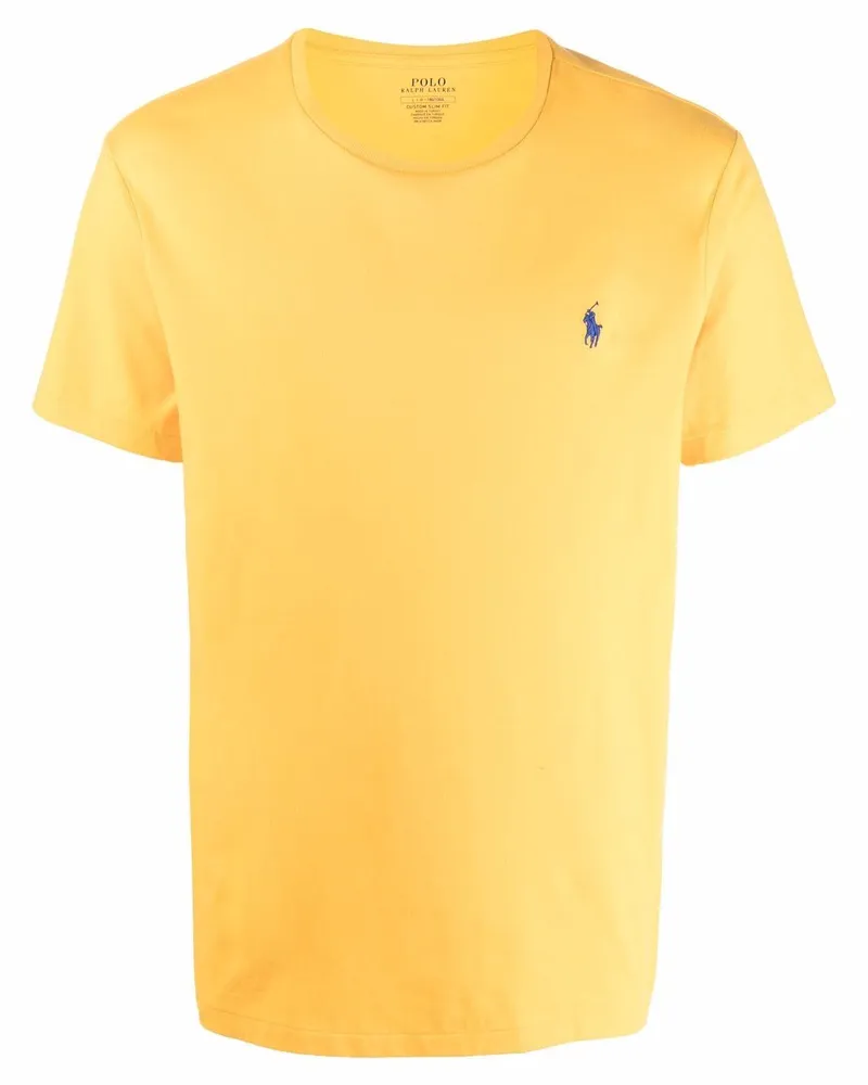 Ralph Lauren T-Shirt mit Logo-Stickerei - Gelb Gelb