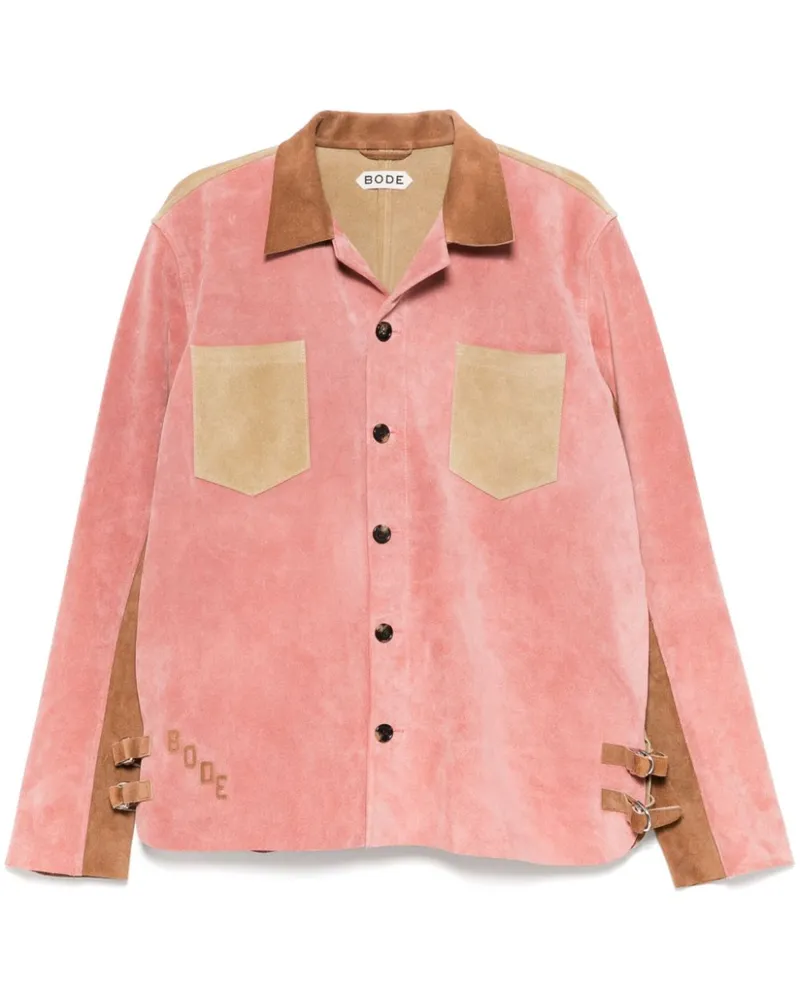 BODE Workwear-Hemd aus Wildleder - Rosa Rosa