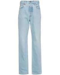 Jacquemus Gerade Le de Nîmes Jeans Blau