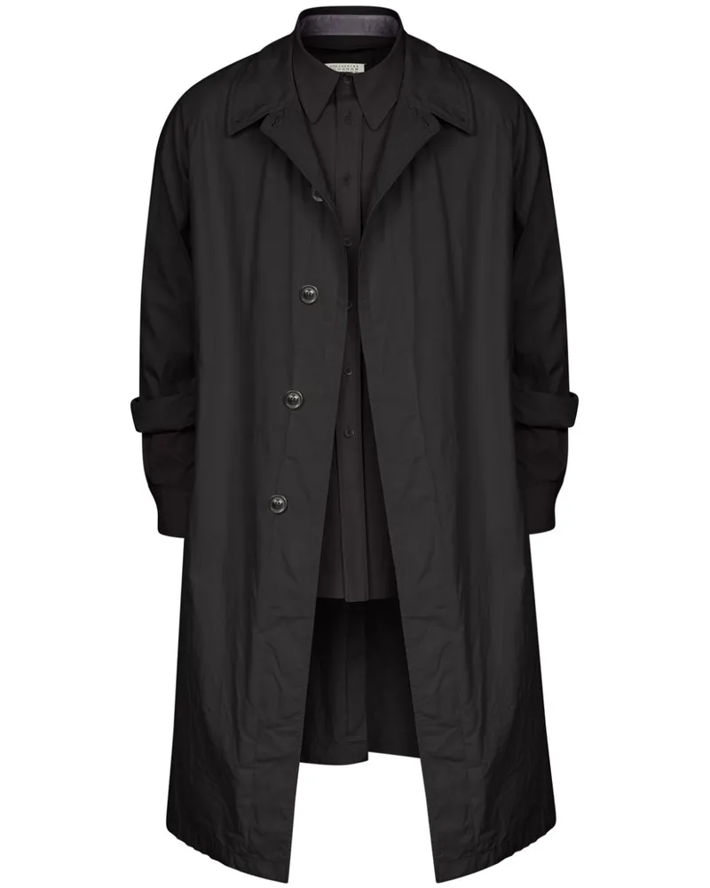 Maison Margiela Trenchcoat im Layering-Look - 900 BLACK 900