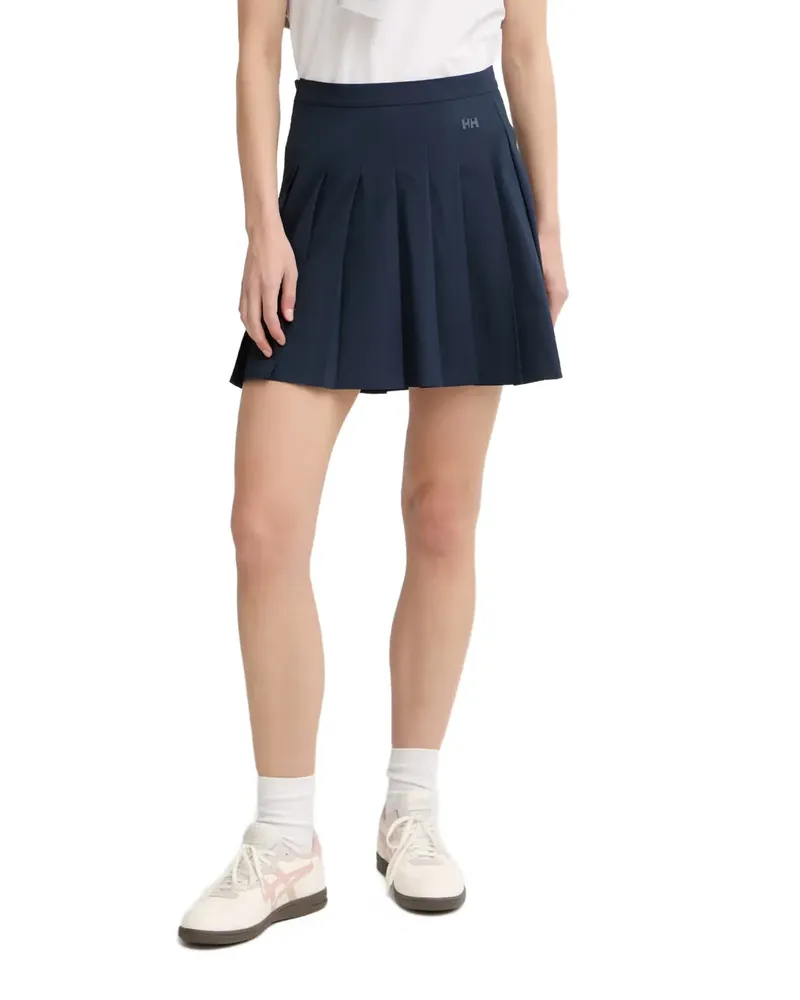 Helly Hansen Thalia Faltenrock mit Logo-Patch - Blau Blau