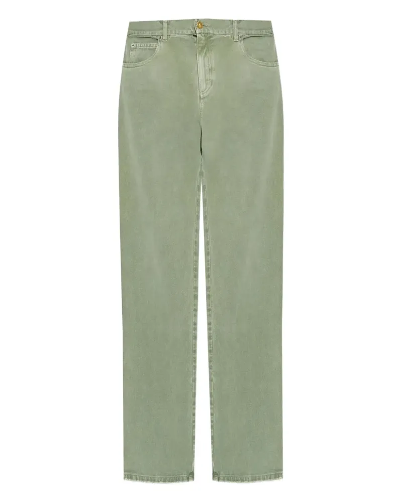 Balmain Jeans aus Baumwolle - Grün Grün