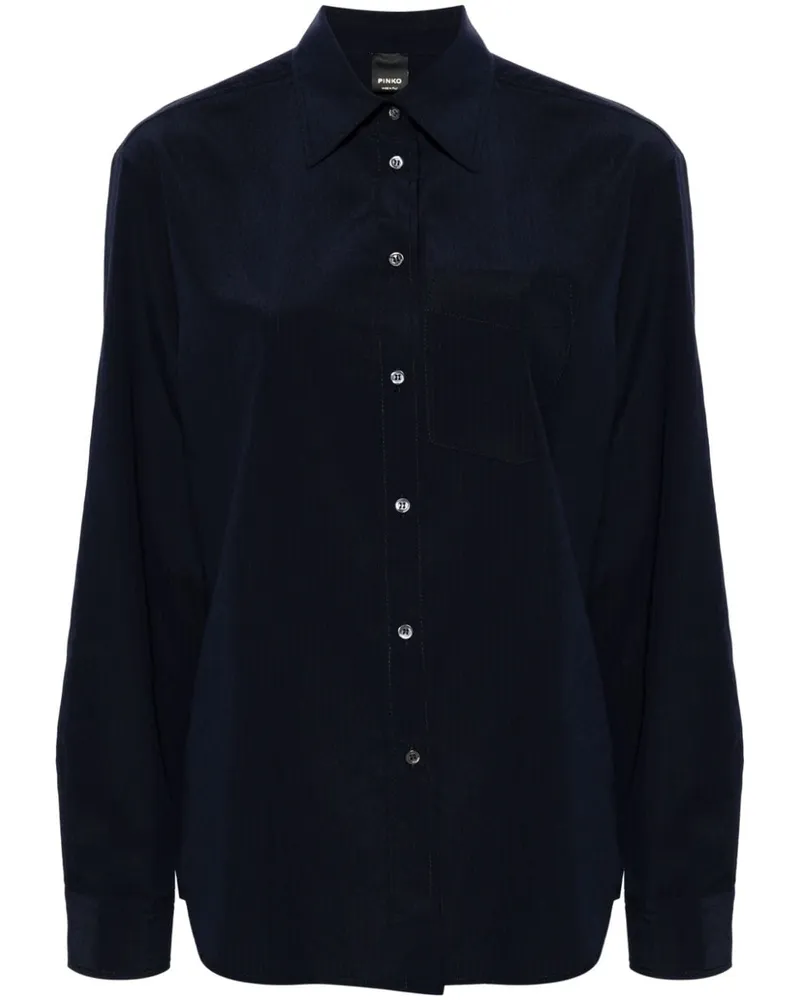 Pinko Gestreiftes Hemd - Blau Blau