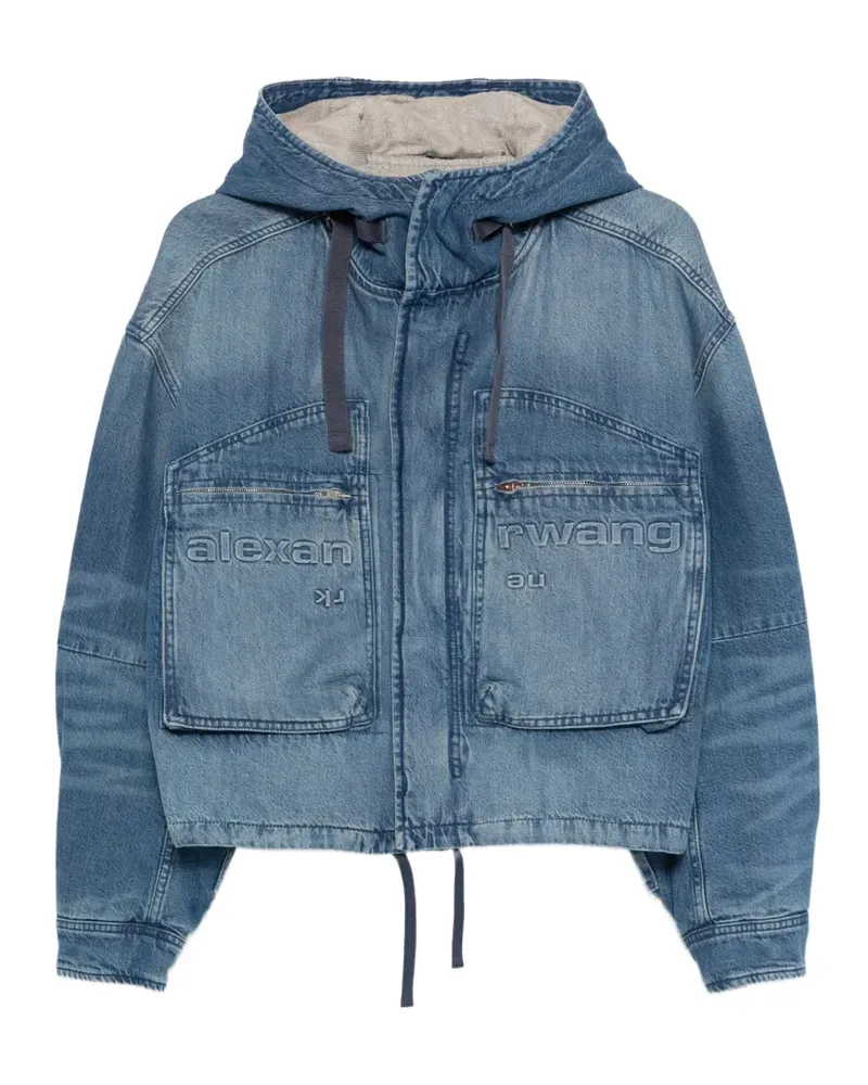Alexander Wang Jeansjacke mit Kapuze - Blau Blau